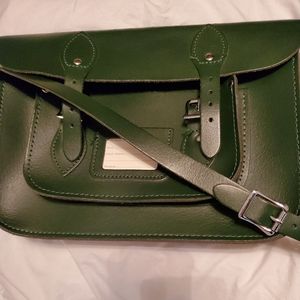 The Leather Satchel co (Aka Cambridge Stachel Co ) shoulder bag green